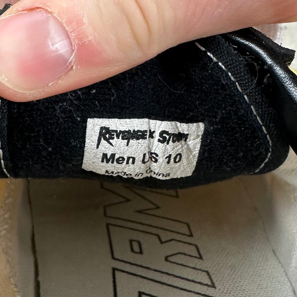Vintage Y2K Revenge Storm Shoes Mens 10 Yellow Black Australia Exclusive Low Top - Picture 8 of 8